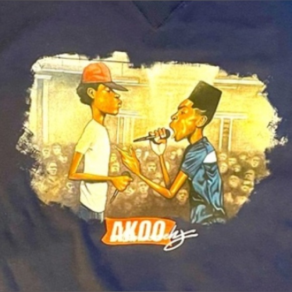 Akoo Atlanta T.I. “Emcee battle” Navy Crewneck